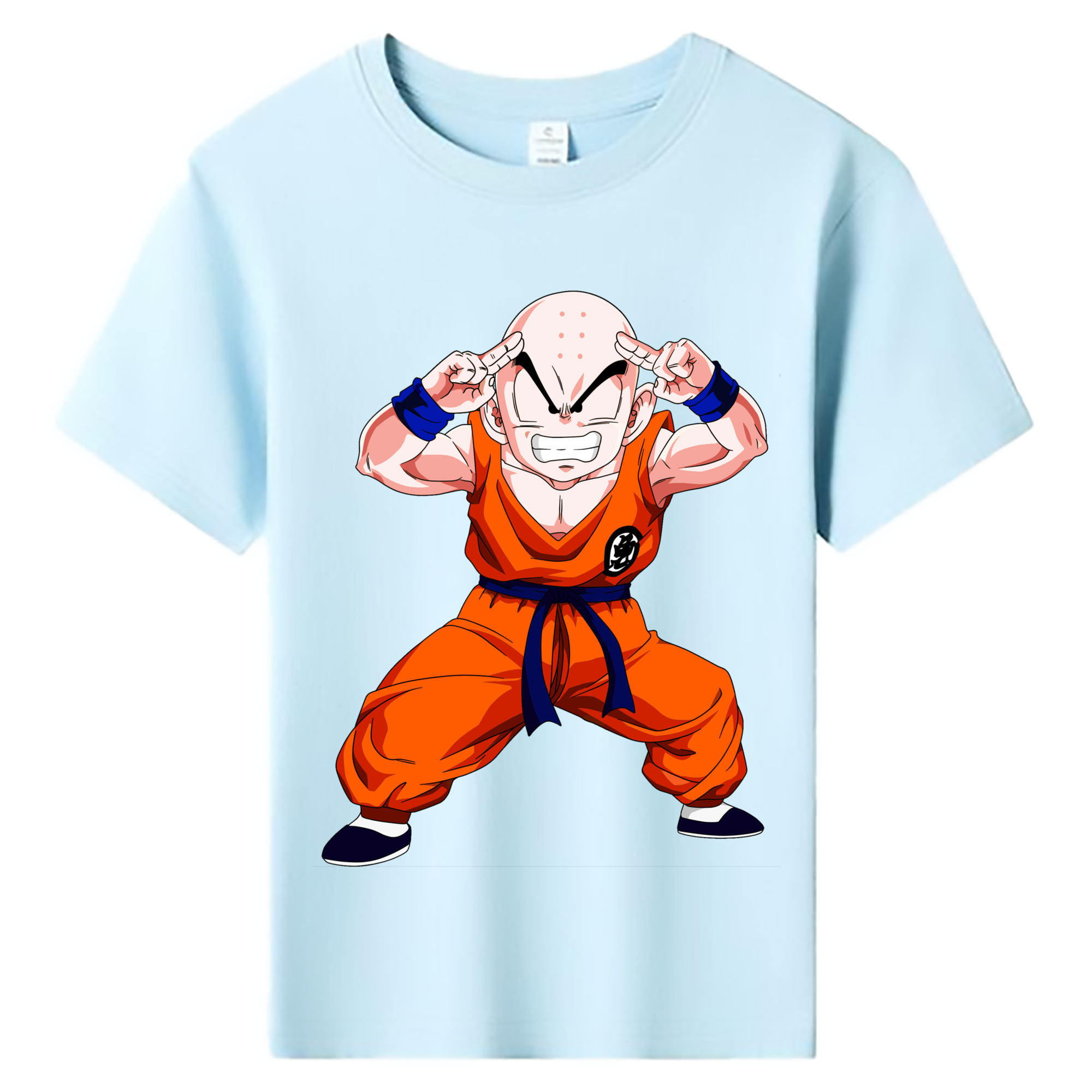 （画像用） ドラゴンボール クリリン DRAGON BALL krillin 綿100％キッズTシャツ（フロントプリント）